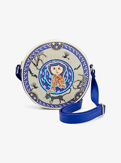 Loungefly Coraline Through the Tunnel Mosaic Crossbody Bag - BoxLunch Exclusive