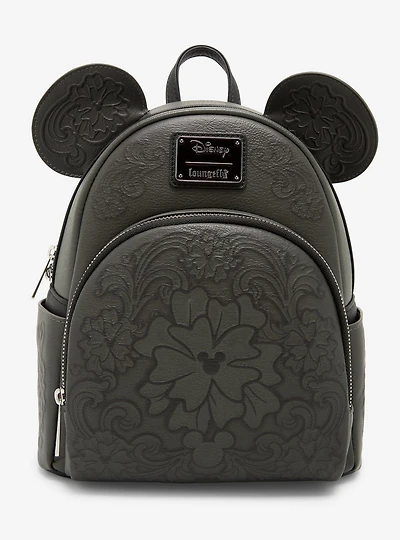 Loungefly Disney Mickey Mouse 3D Ears Tooled Mini Backpack - BoxLunch Exclusive