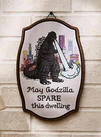 Godzilla Cross Stitch Wall Art - BoxLunch Exclusive