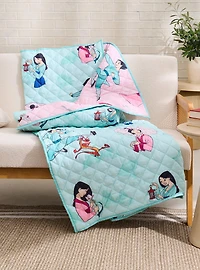 Disney Mulan Reversible Retro Quilted Blanket — BoxLunch Exclusive