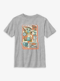 Star Wars: The Mandalorian And Grogu Snack Time Youth T-Shirt