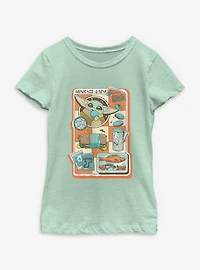 Star Wars: The Mandalorian And Grogu Snack Time Youth Girls T-Shirt