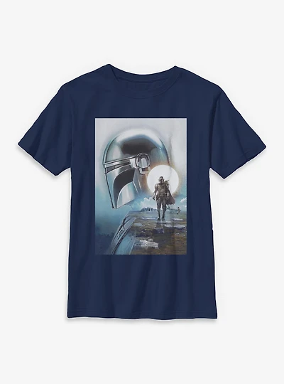Star Wars: The Mandalorian And Grogu Profile Poster Youth T-Shirt