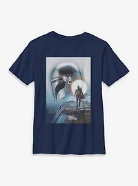 Star Wars: The Mandalorian And Grogu Profile Poster Youth T-Shirt