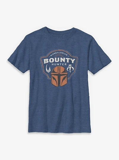 Star Wars: The Mandalorian And Grogu Bounty Hunter Crest Youth T-Shirt