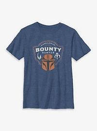 Star Wars: The Mandalorian And Grogu Bounty Hunter Crest Youth T-Shirt