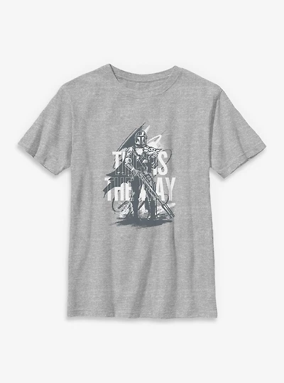 Star Wars: The Mandalorian And Grogu This Is Way Sketch Youth T-Shirt