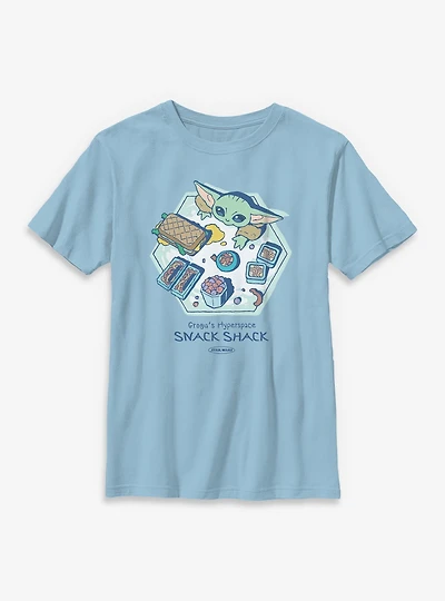 Star Wars: The Mandalorian And Grogu Grogu's Hyperspace Snack Shack Youth T-Shirt