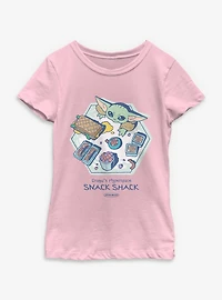 Star Wars: The Mandalorian And Grogu Grogu's Hyperspace Snack Shack Youth Girls T-Shirt