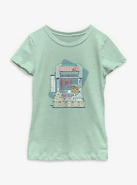 Star Wars: The Mandalorian And Grogu At Food Market Youth Girls T-Shirt