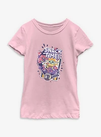 Star Wars: The Mandalorian And Grogu Snack Time Bounty Hunters Youth Girls T-Shirt
