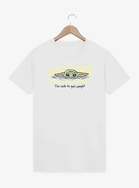 Star Wars: The Mandalorian And Grogu Too Cute To Get Caught T-Shirt