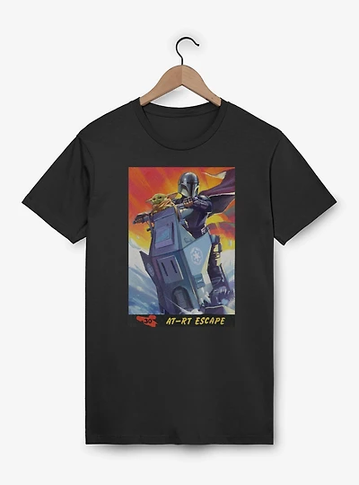 Star Wars: The Mandalorian And Grogu AT RT Escape & Card Style T-Shirt