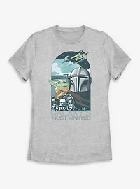 Star Wars: The Mandalorian And Grogu Galaxy's Most Wanted Womens T-Shirt