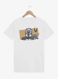 Star Wars: The Mandalorian And Grogu & Front Portrait T-Shirt