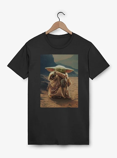 Star Wars: The Mandalorian And Grogu With Force Poster T-Shirt