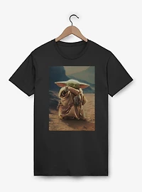 Star Wars: The Mandalorian And Grogu With Force Poster T-Shirt
