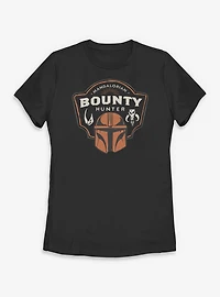 Star Wars: The Mandalorian And Grogu Bounty Hunter Crest Womens T-Shirt