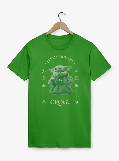 Star Wars: The Mandalorian And Grogu Little Bounty Profile T-Shirt