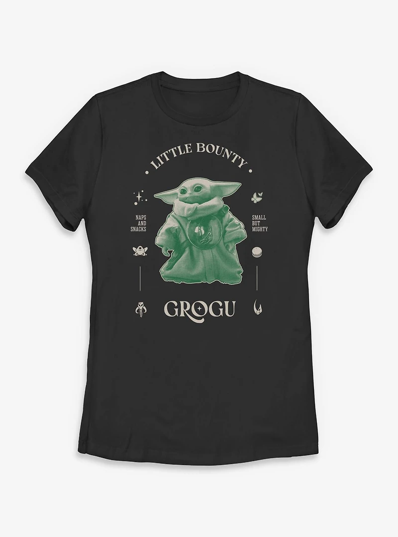 Star Wars: The Mandalorian And Grogu Little Bounty Profile Womens T-Shirt
