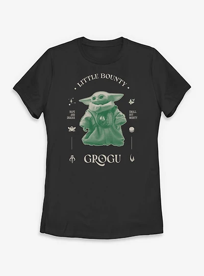 Star Wars: The Mandalorian And Grogu Little Bounty Profile Womens T-Shirt