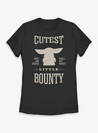 Star Wars: The Mandalorian And Grogu Cutest Little Bounty Silhouette Womens T-Shirt