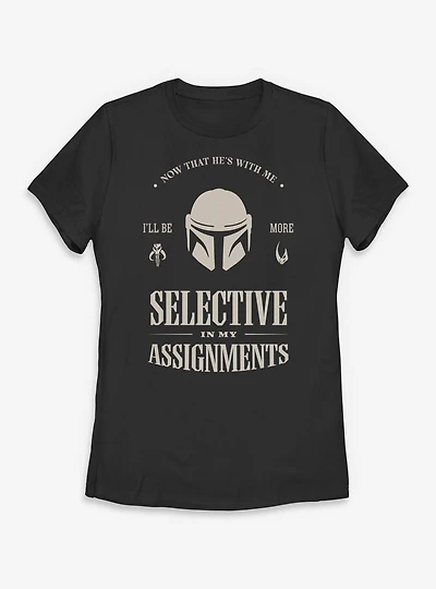 Star Wars: The Mandalorian And Grogu Selective My Assignments Womens T-Shirt