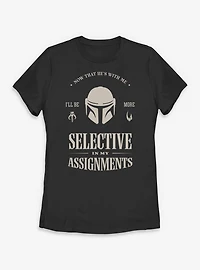 Star Wars: The Mandalorian And Grogu Selective My Assignments Womens T-Shirt
