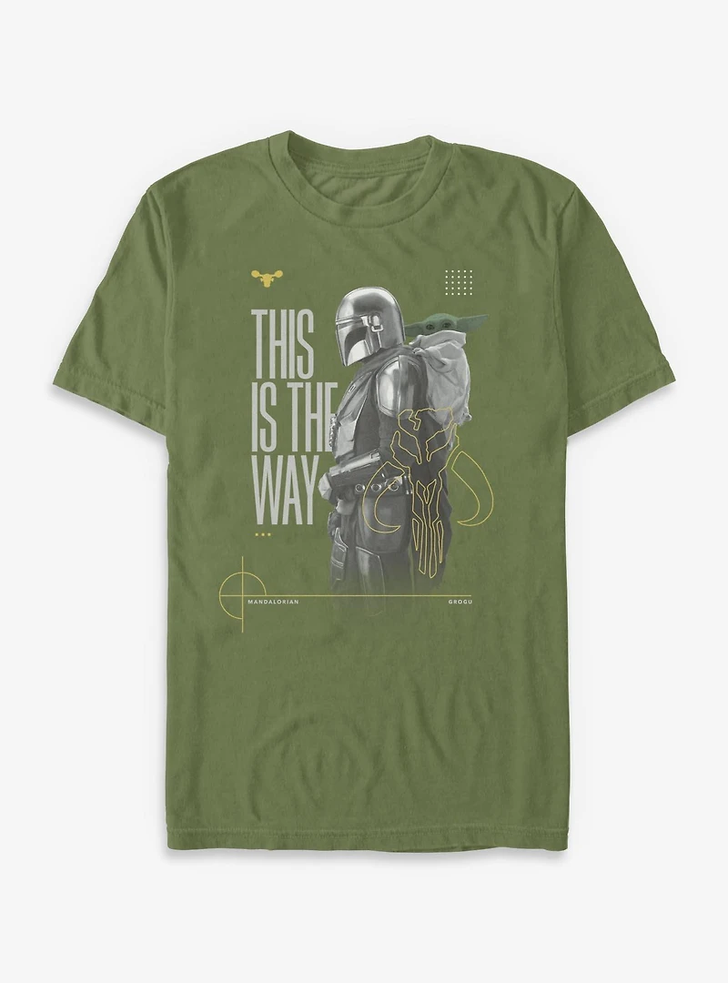 Star Wars: The Mandalorian And Grogu This Is Way & Profile T-Shirt