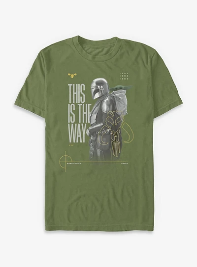 Star Wars: The Mandalorian And Grogu This Is Way & Profile T-Shirt