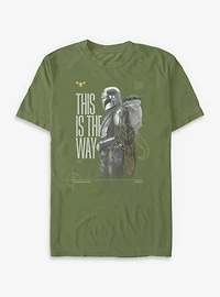 Star Wars: The Mandalorian And Grogu This Is Way & Profile T-Shirt