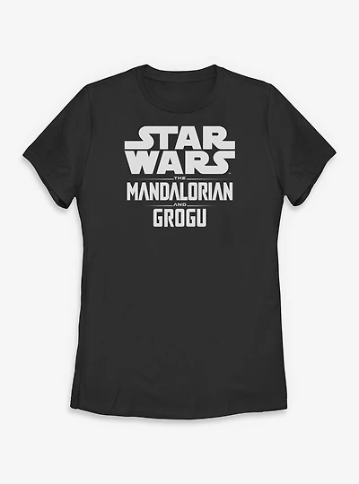 Star Wars: The Mandalorian And Grogu Movie Logo Womens T-Shirt