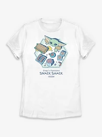 Star Wars: The Mandalorian And Grogu Grogu's Hyperspace Snack Shack Womens T-Shirt
