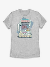 Star Wars: The Mandalorian And Grogu At Food Market Womens T-Shirt
