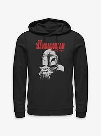 Star Wars: The Mandalorian And Grogu & Duo Hunters Hoodie Box Lunch Exclusive