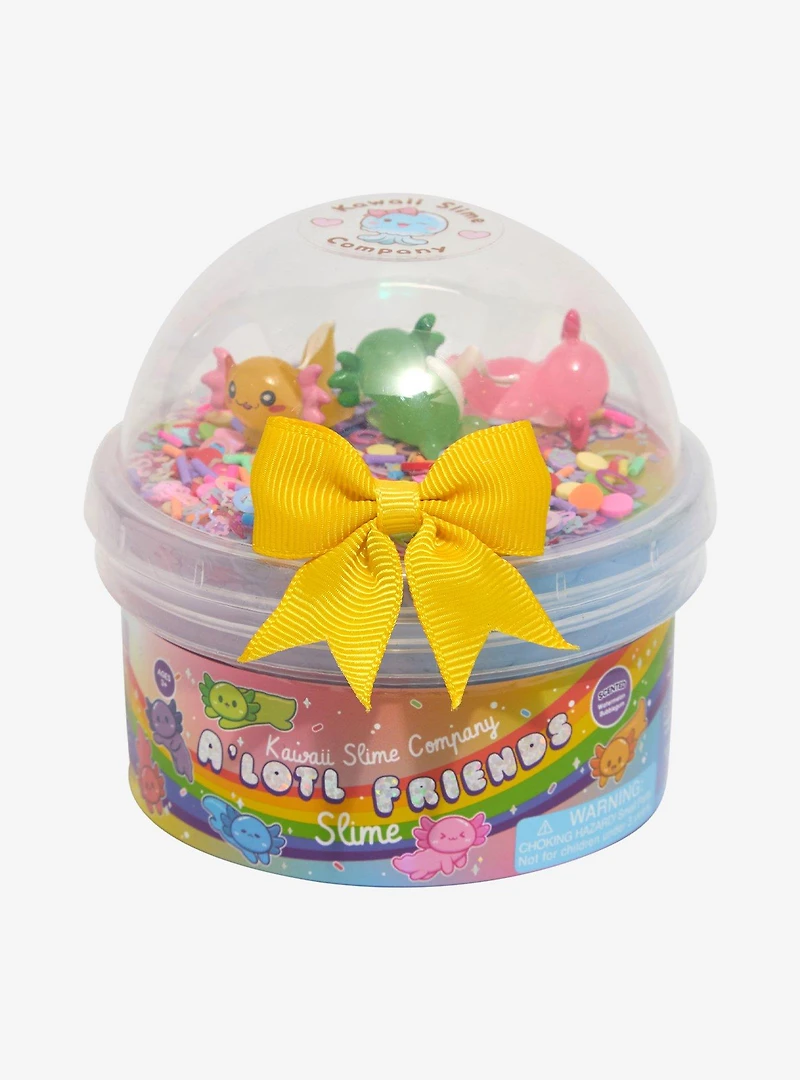 Kawaii Slime Company A'lotl Friends Waltermelon Bubblegum Scented Slime