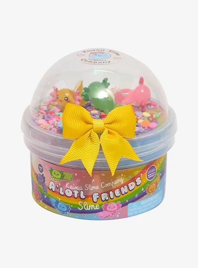 Kawaii Slime Company A'lotl Friends Waltermelon Bubblegum Scented Slime