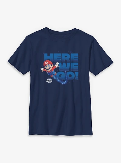 The Super Mario Galaxy Movie Here We Go Youth T-Shirt