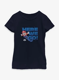 The Super Mario Galaxy Movie Here We Go Youth Girls T-Shirt