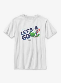 The Super Mario Galaxy Movie Let's-A Go Yoshi Youth T-Shirt