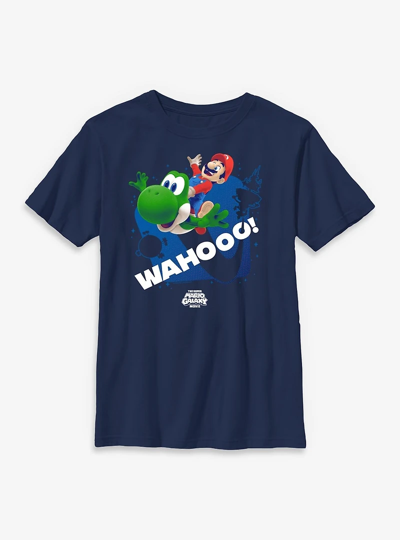 The Super Mario Galaxy Movie Wahooo And Yoshi Youth T-Shirt