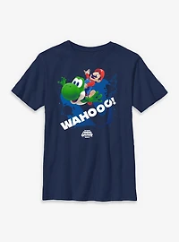 The Super Mario Galaxy Movie Wahooo And Yoshi Youth T-Shirt
