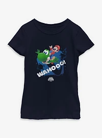 The Super Mario Galaxy Movie Wahooo And Yoshi Youth Girls T-Shirt