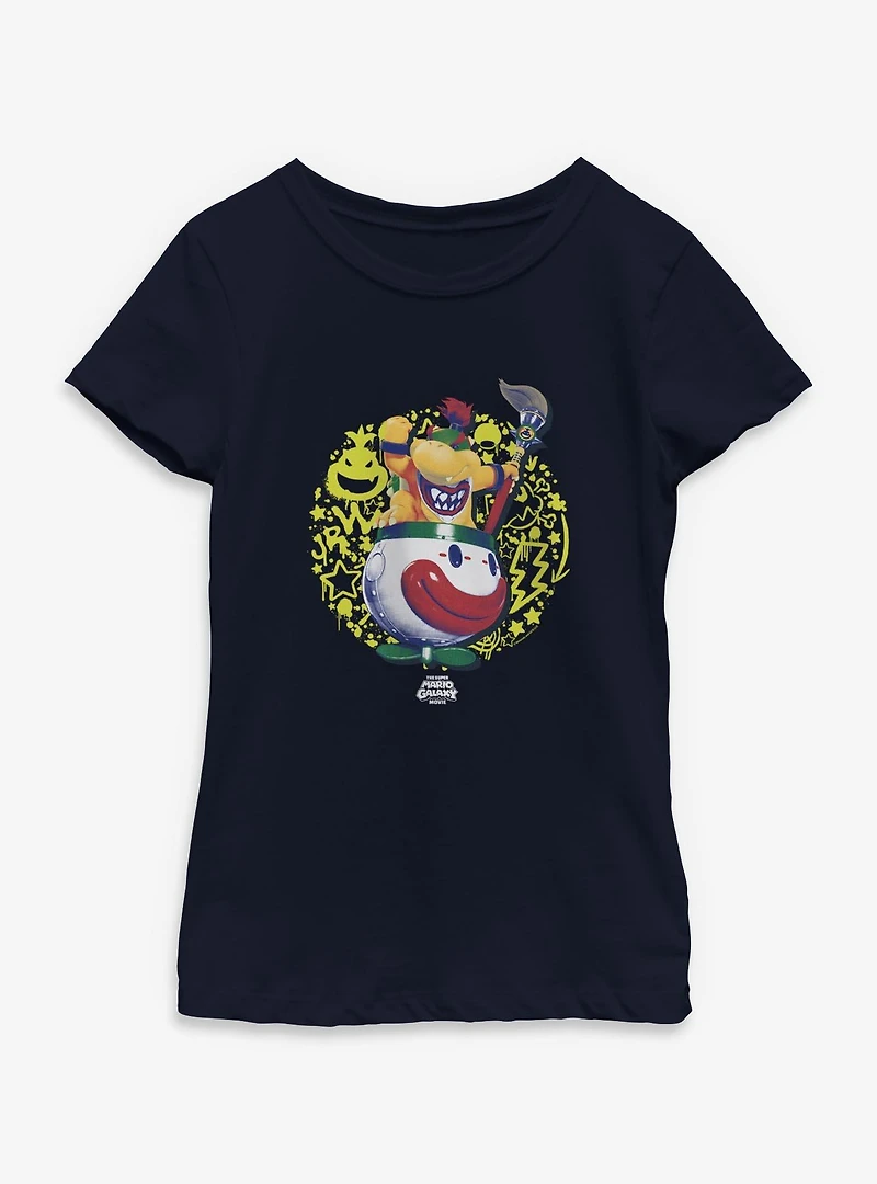The Super Mario Galaxy Movie Bowser Jr. Icons Youth Girls T-Shirt