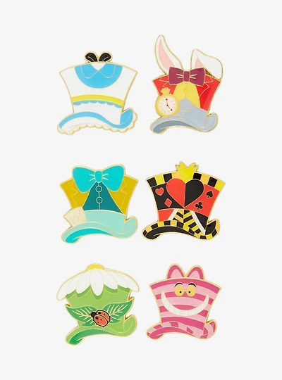 Loungefly Disney Alice in Wonderland Character Top Hats Blind Box Enamel Pin - BoxLunch Exclusive