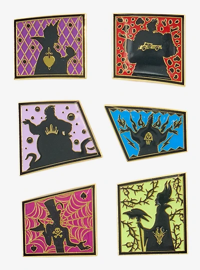Loungefly Disney Villains Silhouette Blind Box Puzzle Enamel Pin - BoxLunch Exclusive