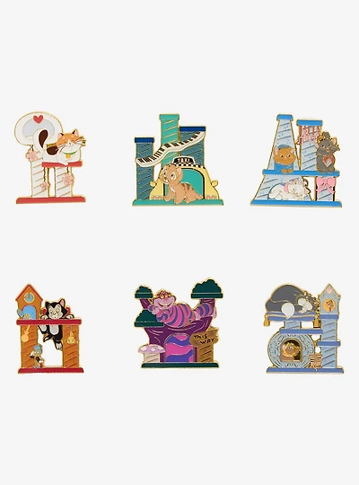 Loungefly Disney Cats & Dogs Cat Trees Blind Box Enamel Pin - BoxLunch Exclusive
