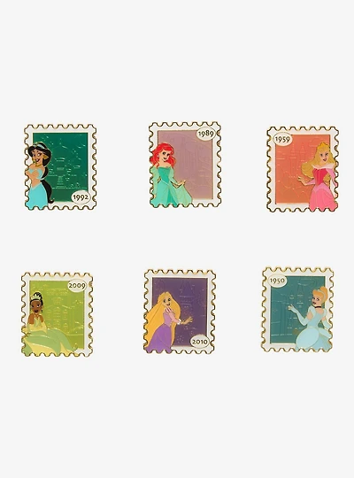 Loungefly Disney Princess Stamps Blind Box Enamel Pin - BoxLunch Exclusive