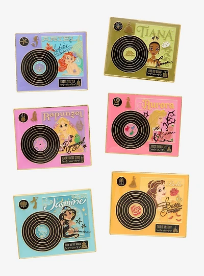 Loungefly Disney Princess Record Players Blind Box Enamel Pin - BoxLunch Exclusive