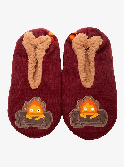 Studio Ghibli® Howl's Moving Castle Calcifer Sherpa Slipper Socks- BoxLunch Exclusive